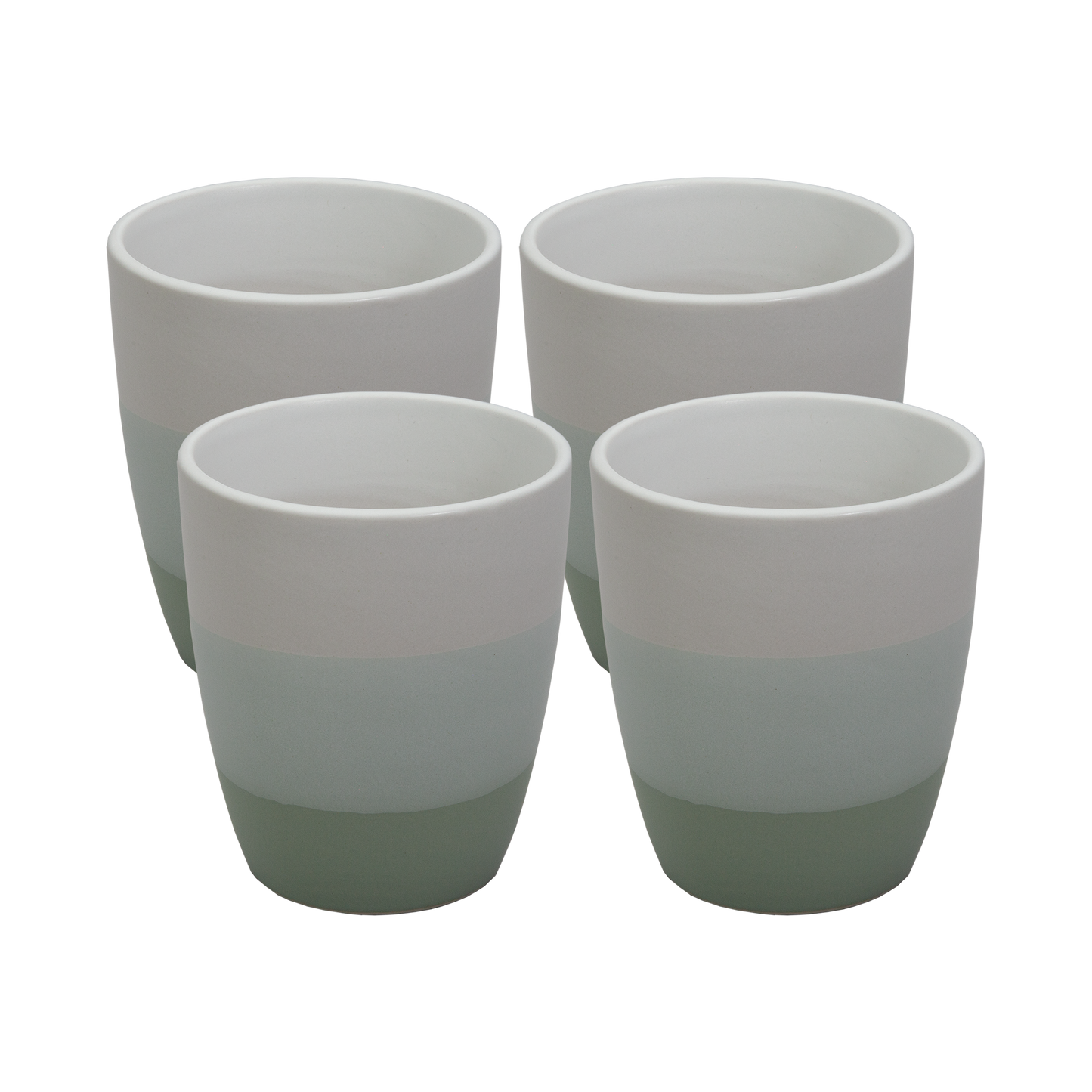 4PC TEXTURED STONE CUPS