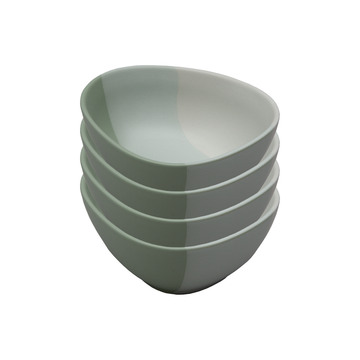 4PC TEXTURED STONE CEREAL BOWLS