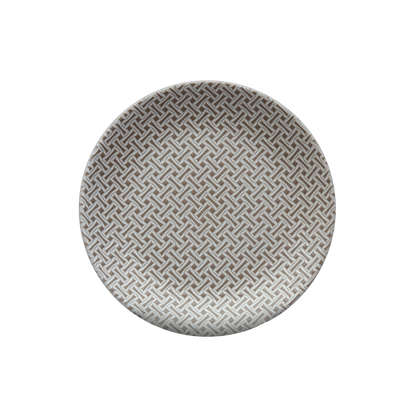 4PC TEXTURED STONE SALAD PLATES