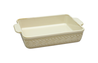 2PC TEXTURED RECTANGLE BAKEWARE SET